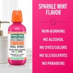 Ополіскувач для ротової порожнини проти карієсу - TheraBreath Sparkle Mint, 473 мл - Зображення 3