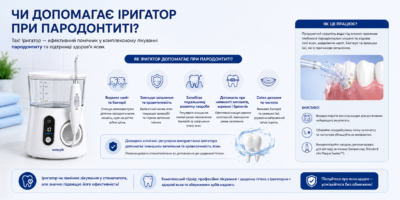 Чи допомагає іригатор при пародонтиті?
